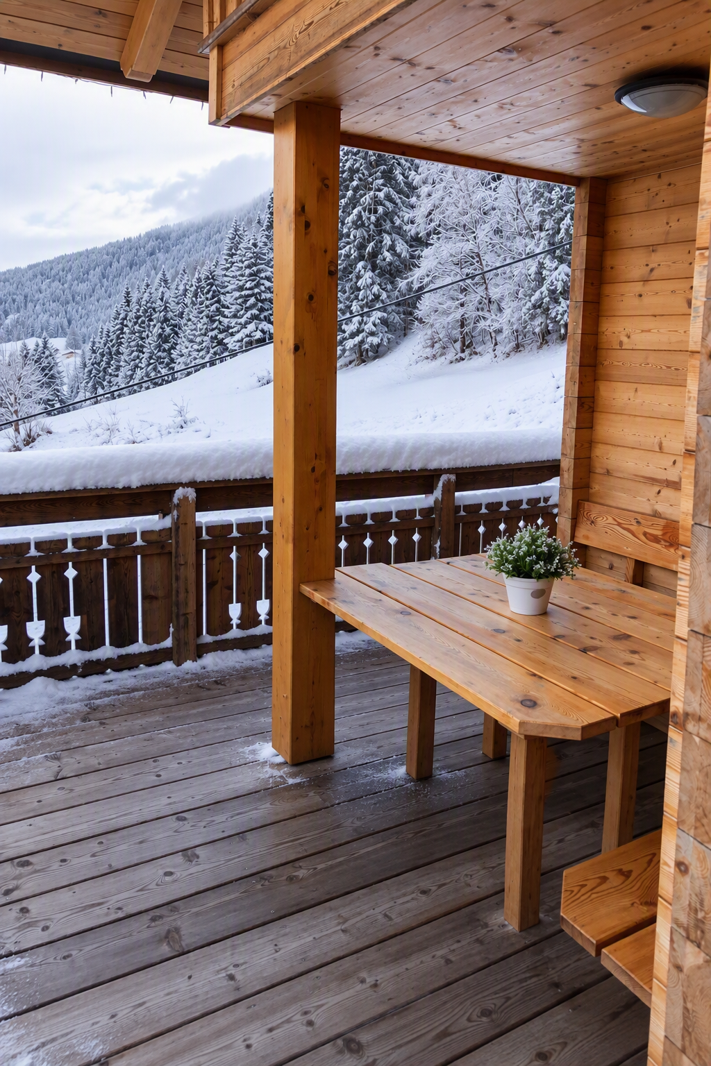 Jupiter Chalet havas téli környezetben